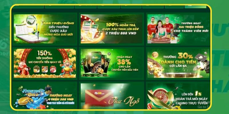 Khuyến mãi Fb88 luôn đảm bảo đa dạng về mọi mặt